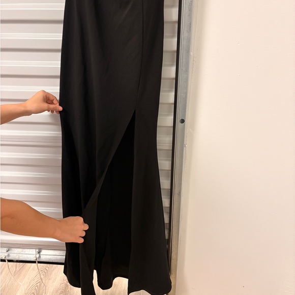 Windsor Women’s Black Prom Cocktail One Shoulder Strap Dress Size small - Picture 4 of 7